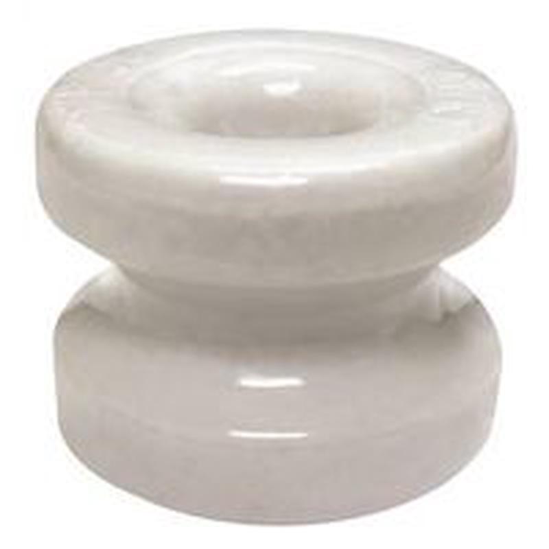 Zareba WP36/05820-96 Large Corner Insulator with Washer, Polywire, Ceramic, White