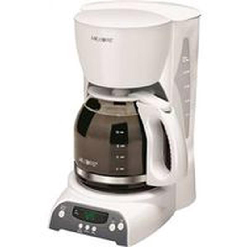 12-Cup White Coffeemaker