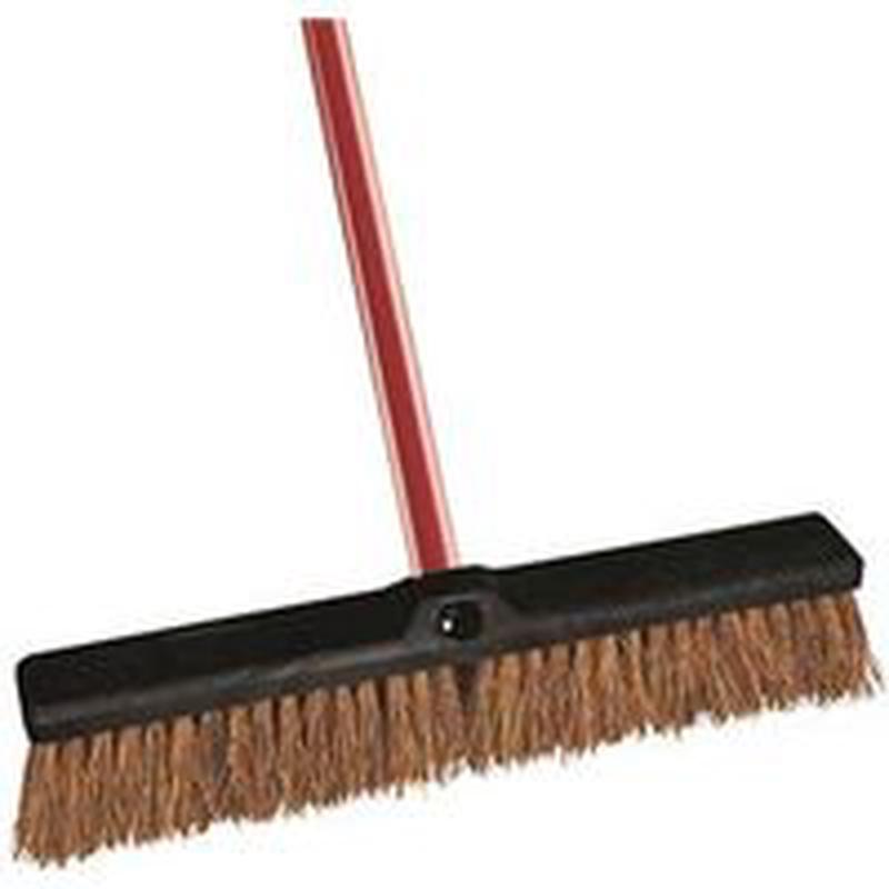 18" Stiff Palm Pushbroom