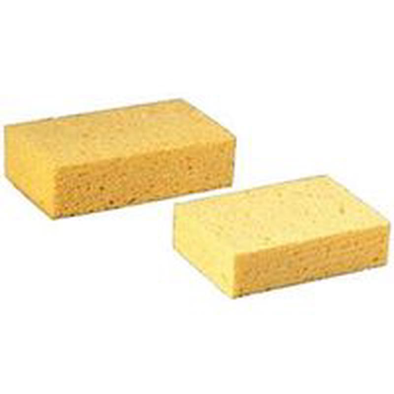 3M 7456-T Commercial Sponge, Yellow, 7-1/2 in L, 4-3/8 in W, 2.06 in Thick