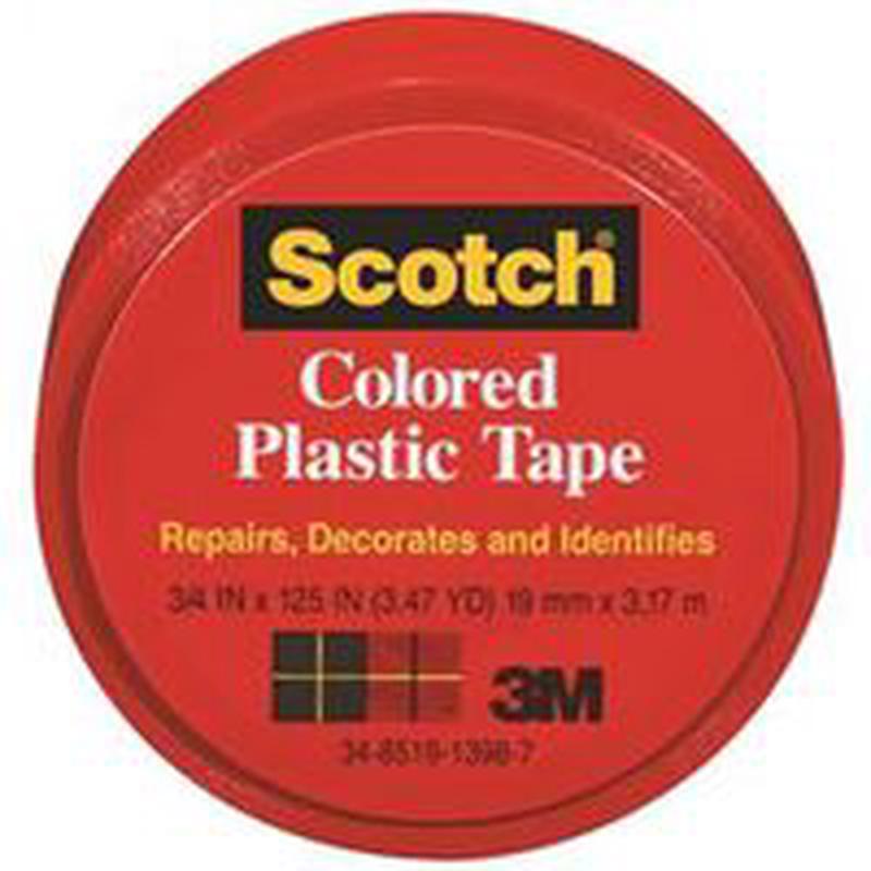 3/4" x 125' Red Plas Tape