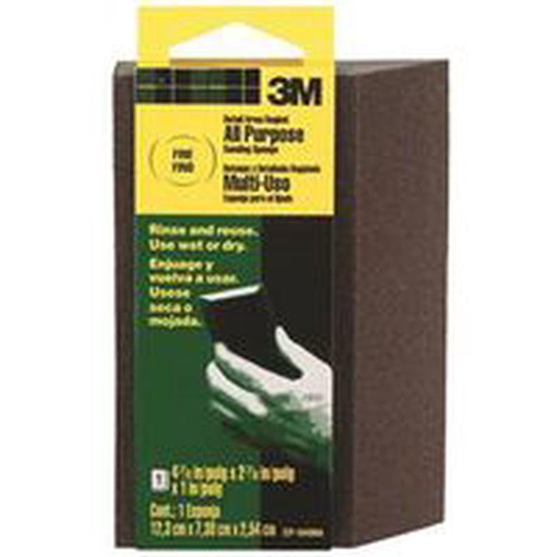 3M CP-040 LG Flex Sanding Sponge, 4-7/8 in L, 2-7/8 in W, Fine, Aluminum Oxide Abrasive