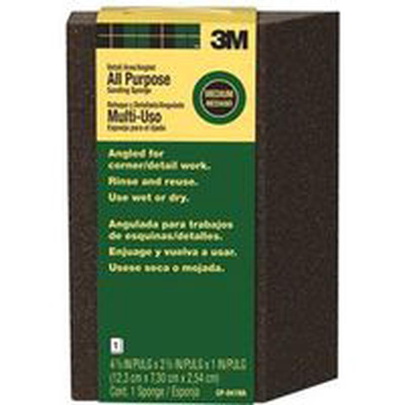 3M CP-041 LG Flex Sanding Sponge, 4-7/8 in L, 2-7/8 in W, 80 Grit, Medium, Aluminum Oxide