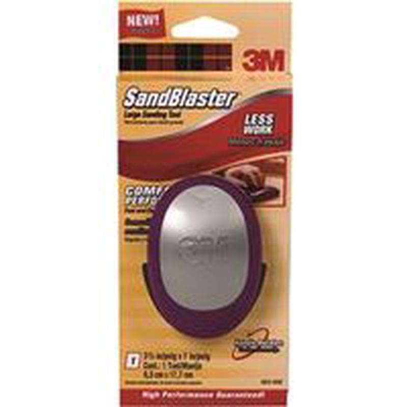3M SandBlaster Pro-Grade Sanding Tool, 120 Grit, 3.7x7.3 Flex Sand Tool