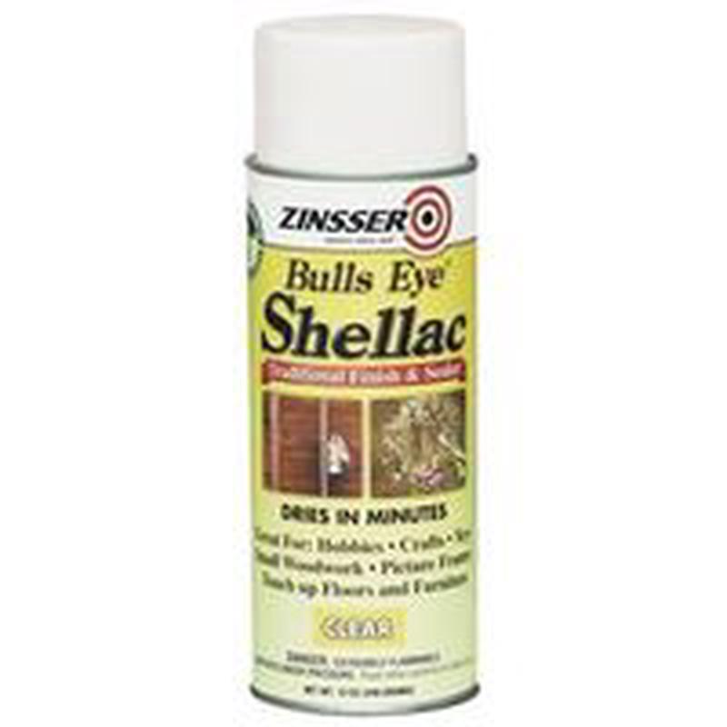 Zinsser 00408 Shellac Mid-Tone Clear Liquid 12 oz Can 12OZ Aero Shell Finish (408)