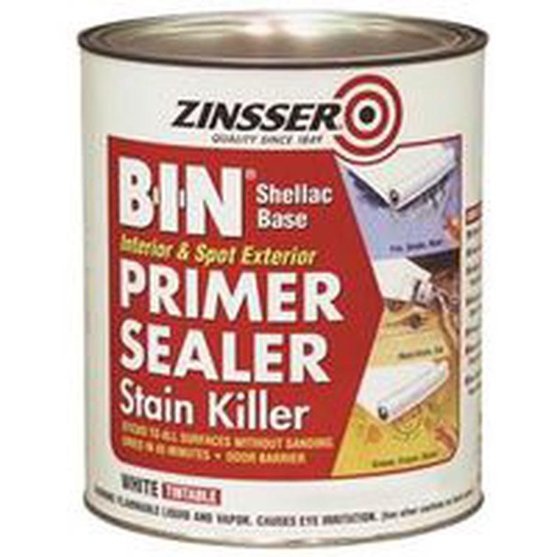 Zinsser 00904 Primer, Oil, Water Base, White, 1 Qt QT WHT Primer Sealer (904)