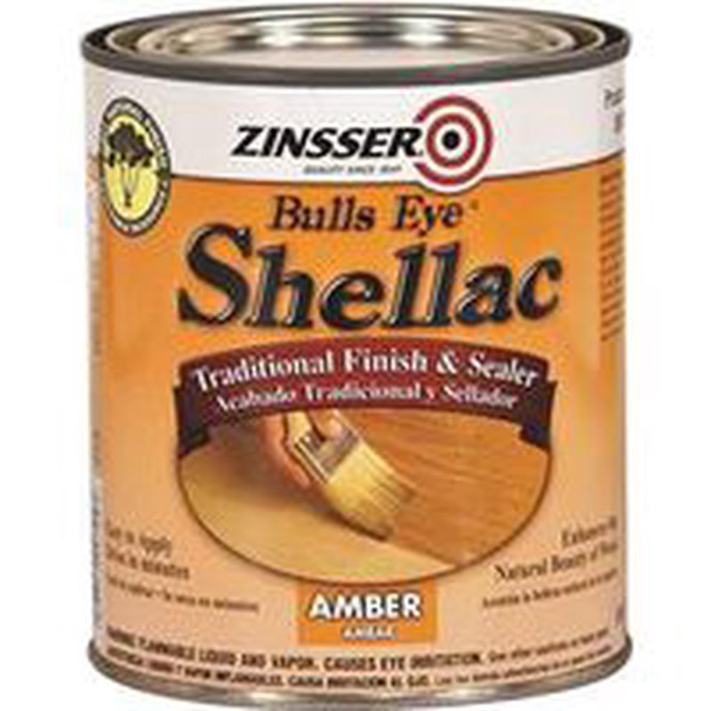 Zinsser Shellac, Mid-Tone Amber, Liquid, 1 Qt Can (704H)