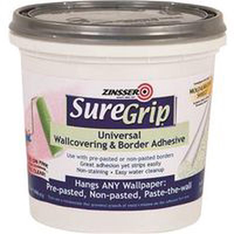 Zinsser Wallcovering Adhesive Clear, 1 Qt Can (2874)