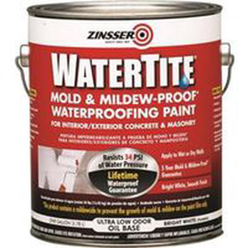 Zinsser WATERTITE 05001 Block Filler Paint, Oil, White, 1 Gal, Can, 75/100 Sq-Ft/Gal Coverage Area (5001)