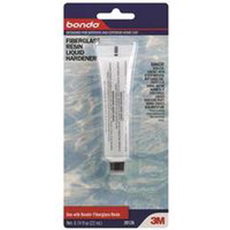 3M Fiberglass Resin Liquid Hardener, Clear, 0.74 oz Tube (20126)
