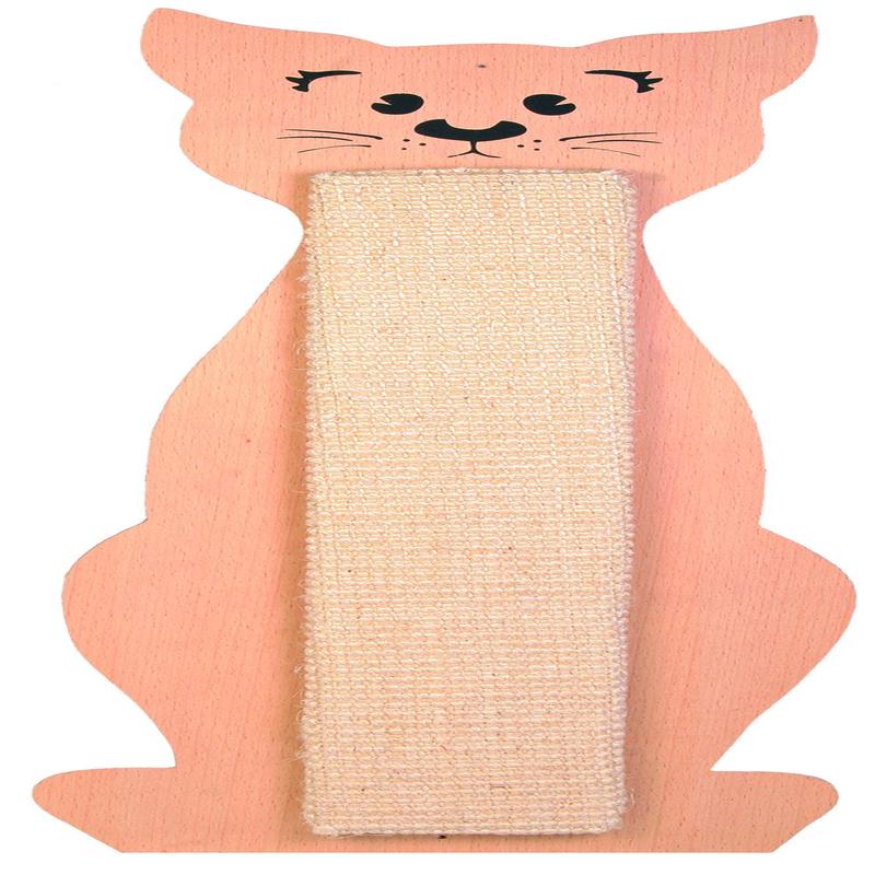 Trixie Scratching board, cat shaped, 21 x 58 cm, natural/beige