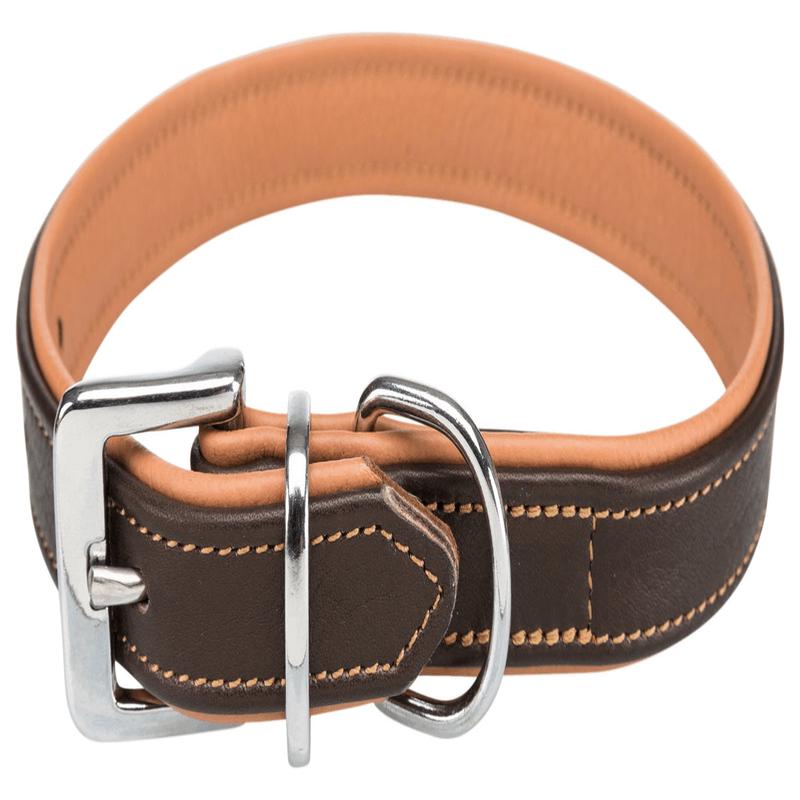 Trixie Active Comfort collar, M: 37-44 cm/25 mm, brown/light brown