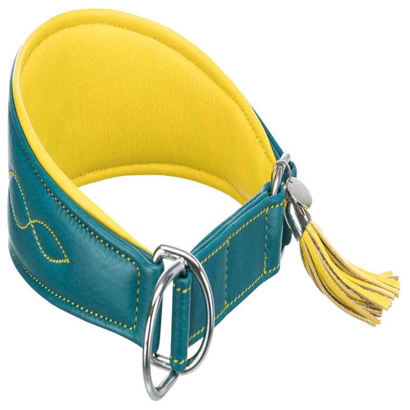 Trixie Active Comfort collar for greyhounds, S: 27??35 cm/55 mm, petrol