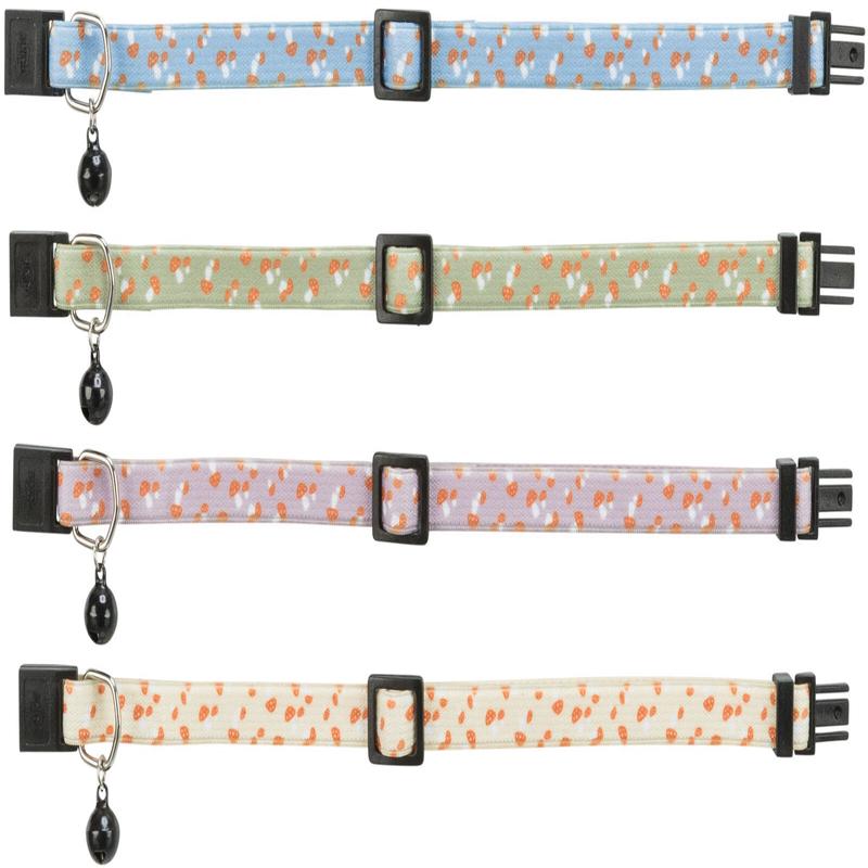 Trixie Cat collar, elastic, Mushroom