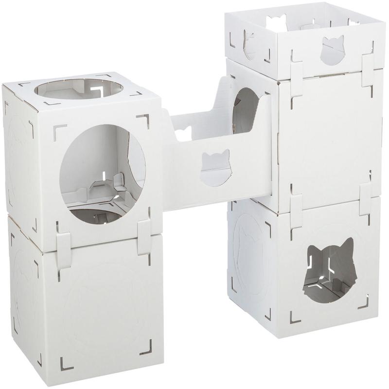 Trixie Casa Cara cat furniture, cardboard, 93 ? 72 ? 30.5 cm, white