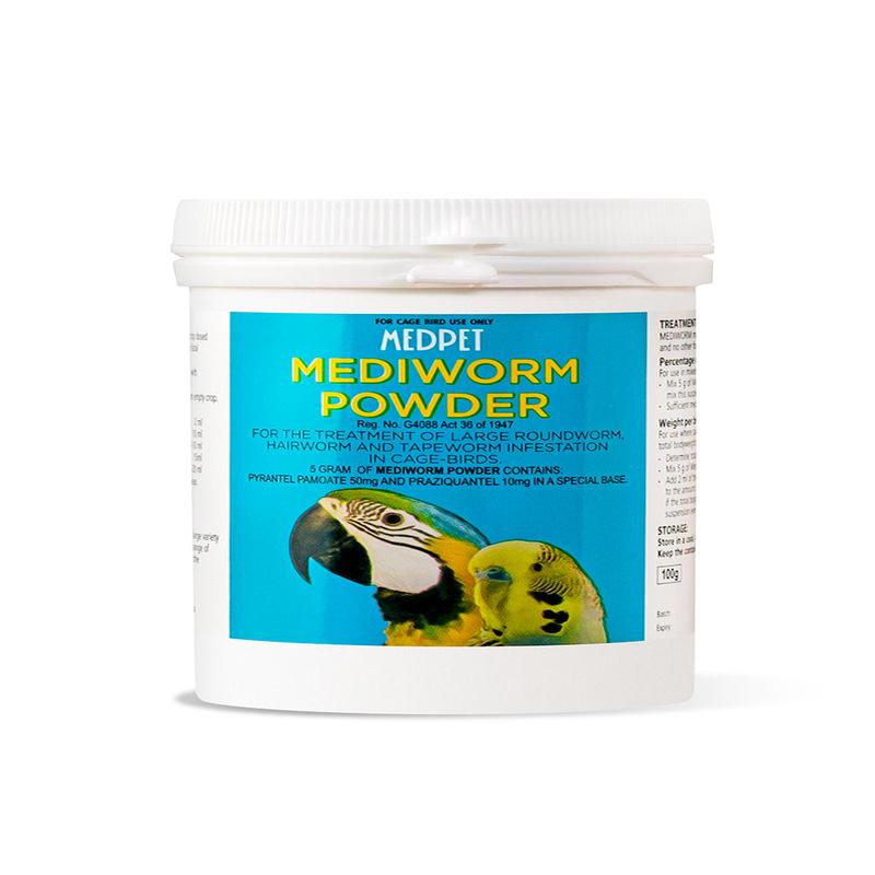 MEDIWORM POWDER 100G MEDPET ANTROVET