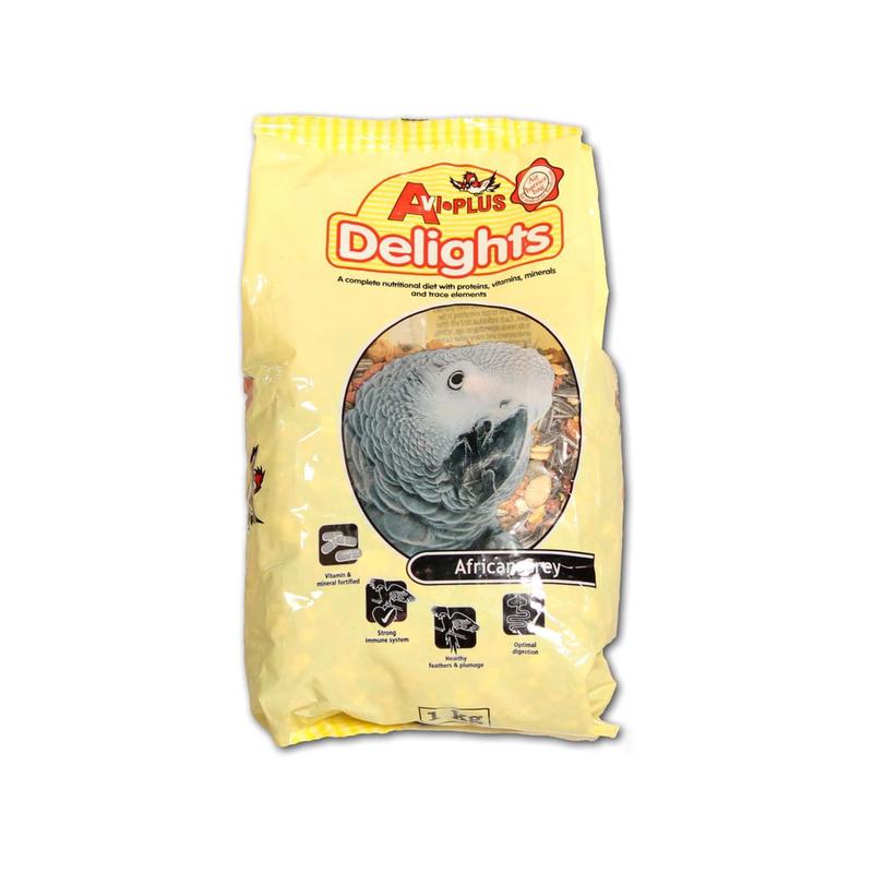 PARROT AFRICAN GREY FOOD 1KG AVI-PLUS