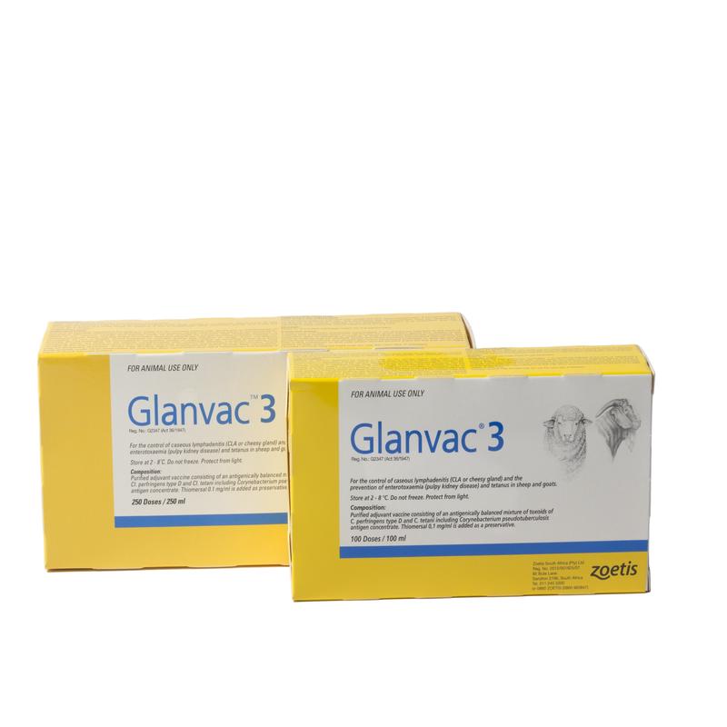 VACCINE GLANVAC 3 250D ZOETIS