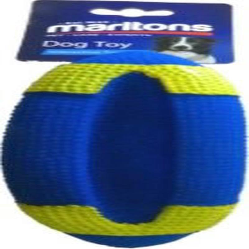 VINYL RUGBY BALL 18CM MARLTONS