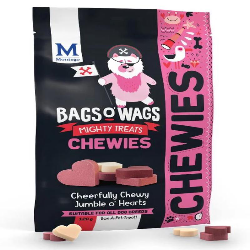 DOG TREATS MIX HEARTS BAGS O WAGS