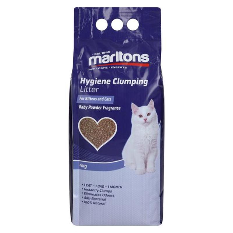 LITTER HYGIENE BABY POWDER 4KG MARLTONS