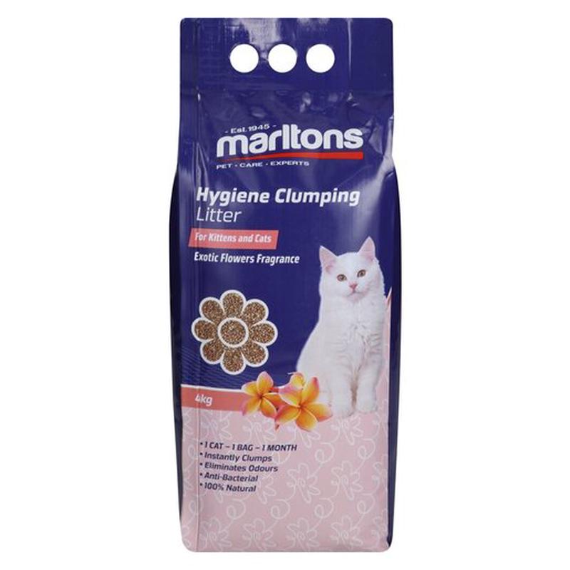 LITTER HYGIENE EXOTIC FLOWER 4KG MARLTON