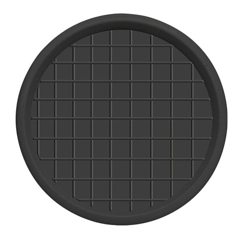 TRAY ROUND BLACK POLTEK