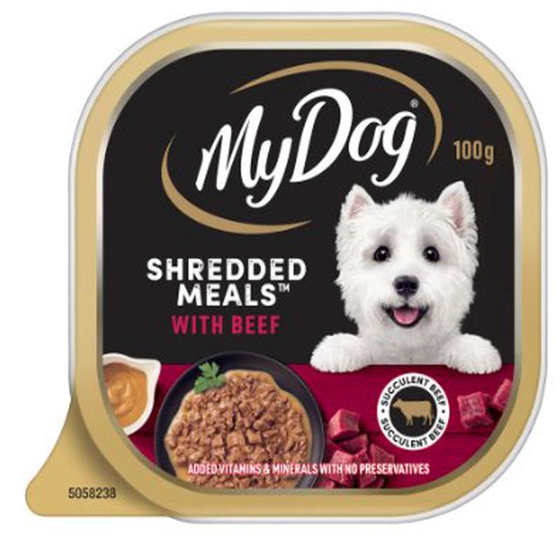 My Dog Wet Food Shredded Meals Beef 12 x 100g