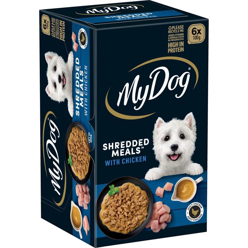 My Dog Wet Food Shredded Meals Chicken 6 x 100g