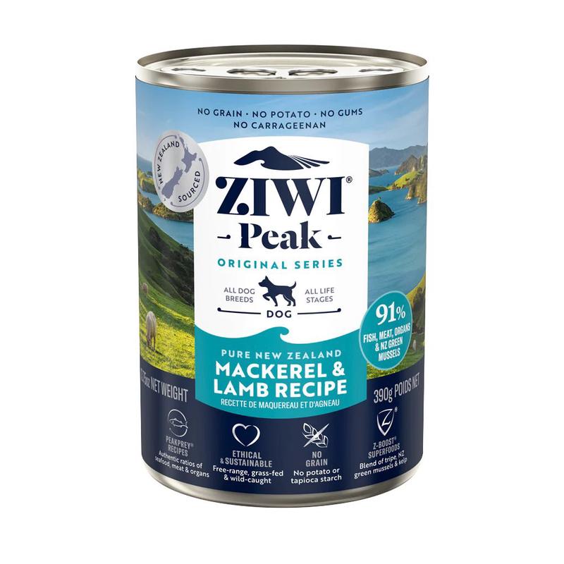 Ziwi Peak Wet Dog Food Mackerel & Lamb 390g