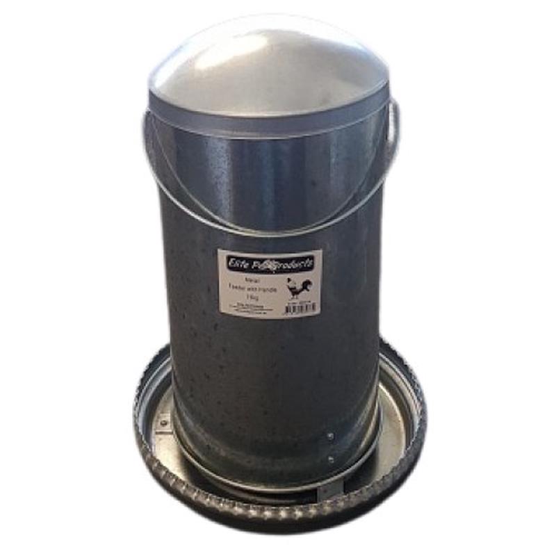 Elite Pet Metal Poultry Feeder with Handle 15kg
