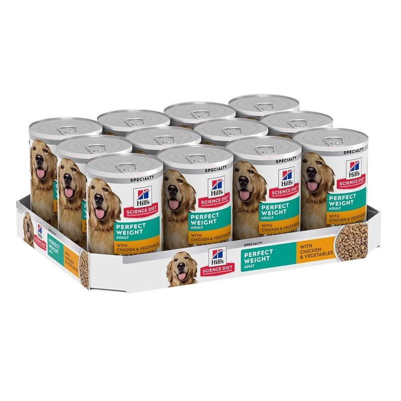 Hill's Science Diet Perfect Weight Canned Dog Food 12x363g