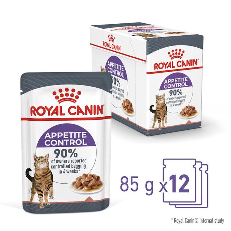 Royal Canin Wet Cat Food Appetite Control Gravy 12x85g