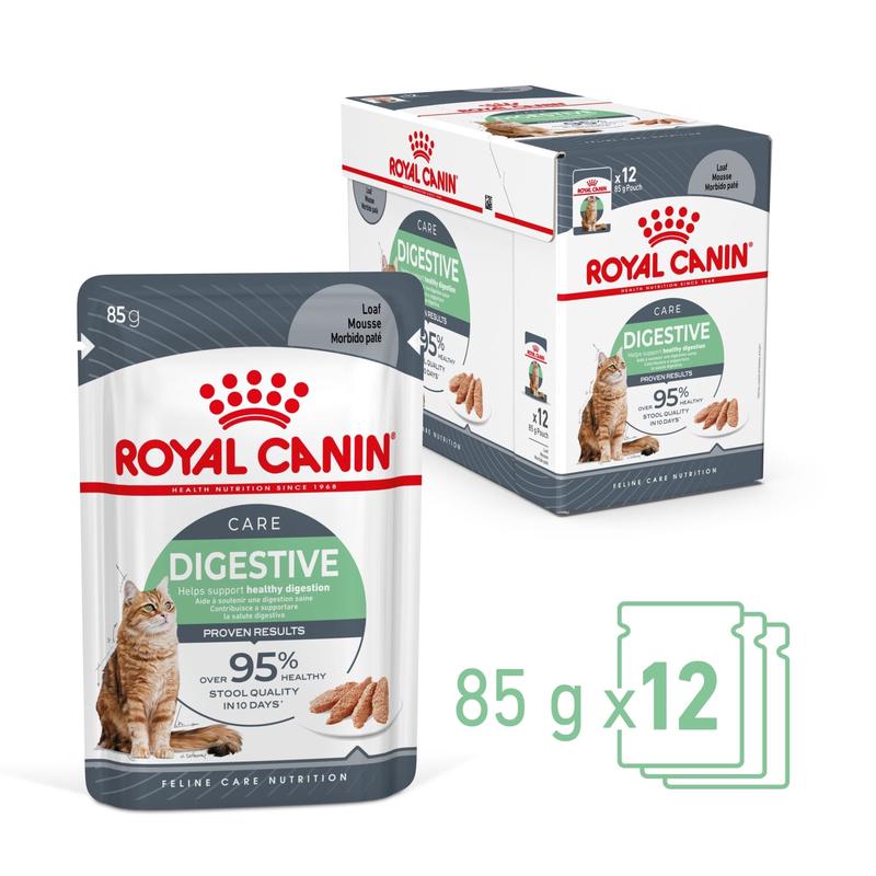 Royal Canin Wet Cat Food Digestive Care Loaf 12x85g