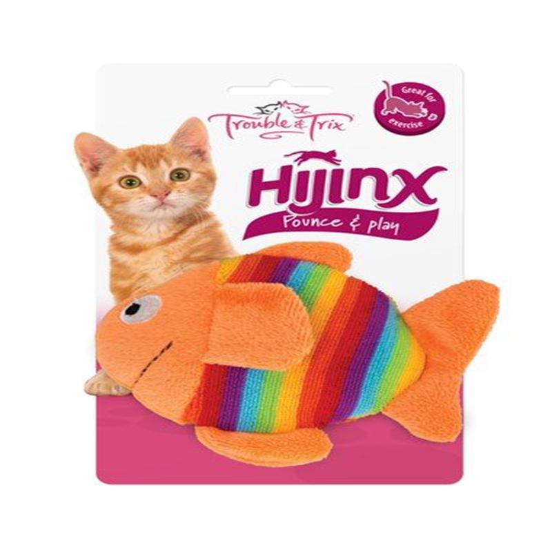 Trouble & Trix Cat Toy HiJinx Fish Large