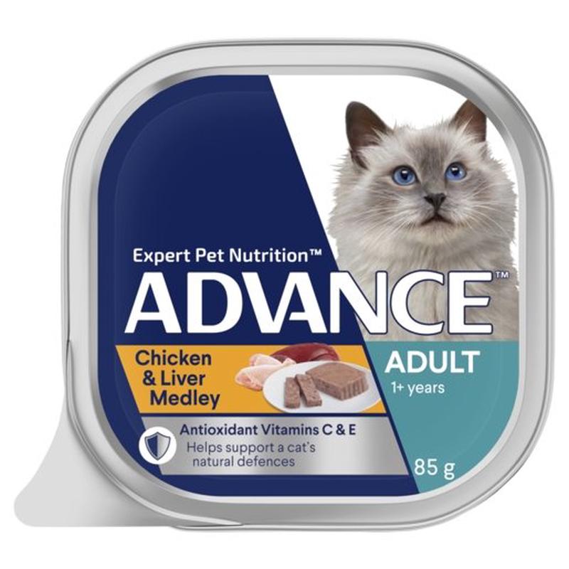 Advance Wet Cat Food Adult Chicken And Liver 85g