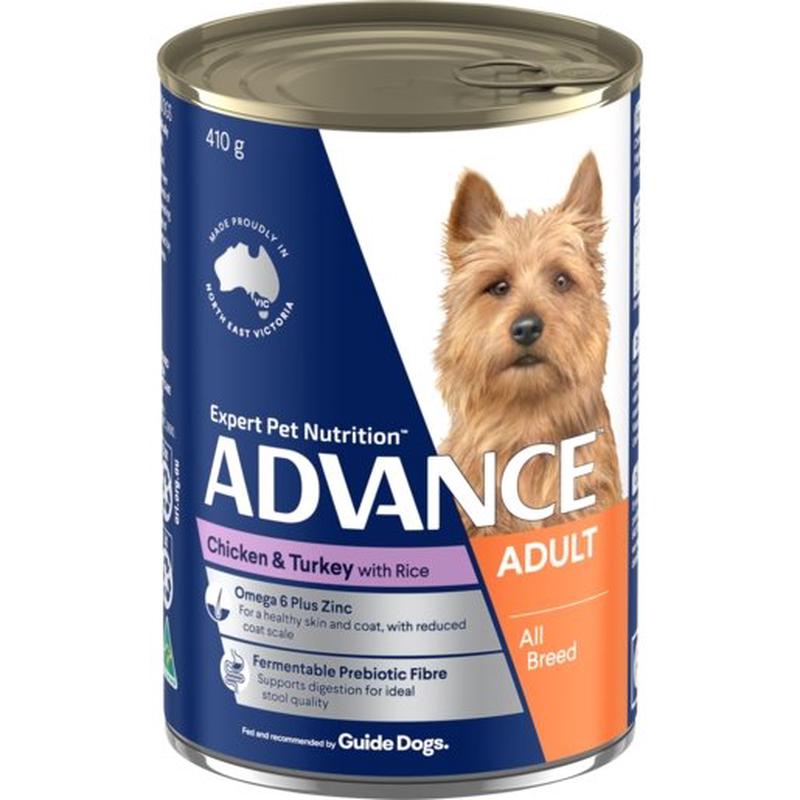 Advance Wet Dog Food Adult Chicken And Turkey 410g