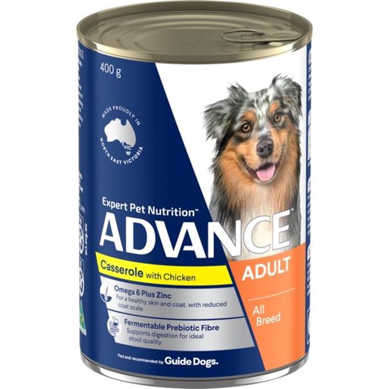 Advance Wet Dog Food Adult Chicken Casserole 400g