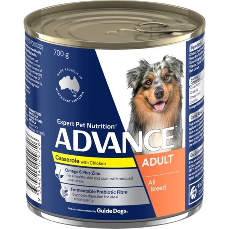 Advance Wet Dog Food Adult Chicken Casserole 700g
