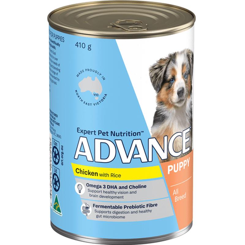 Advance Wet Puppy Food Chicken And Rice 410g