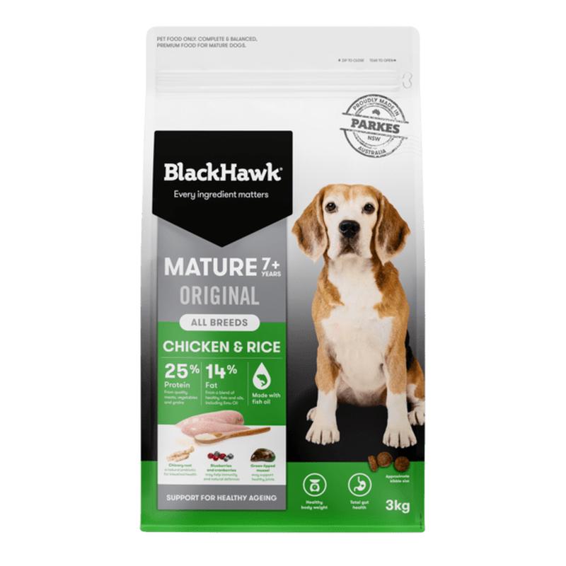 Black Hawk Mature Chicken and Rice Dry Dog Food