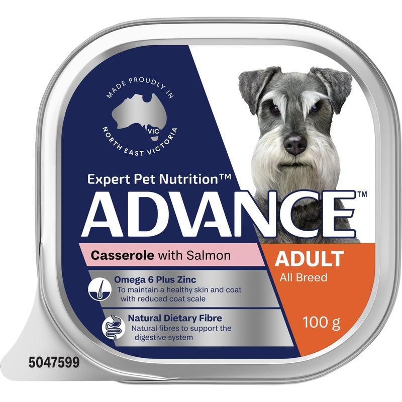 Advance Wet Dog Food Casserole with Salmon 100g