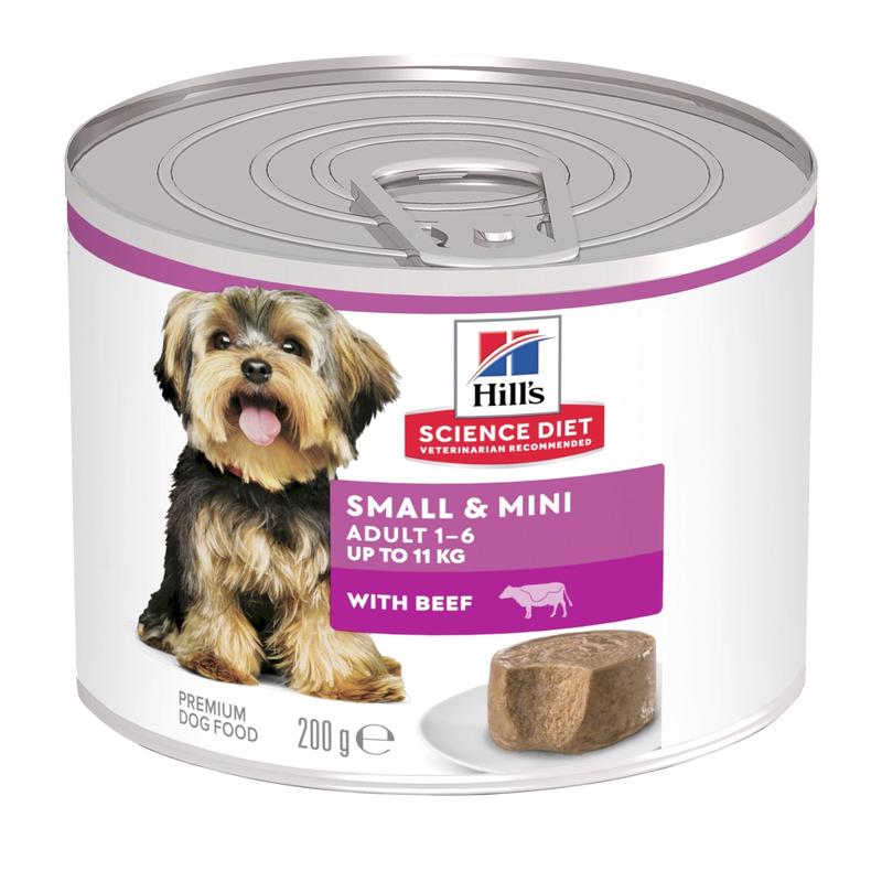 Hill's Science Diet Adult Small and Mini Beef Canned Dog Food 200g