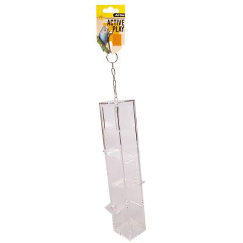 Avi One Bird Toy Acrylic 3 Level Plunk 44cm
