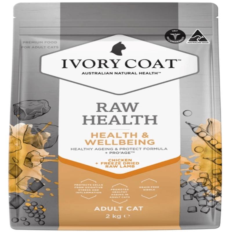Ivory Coat Raw Health Dry Cat Food Adult Chicken Health and Wellbeing
