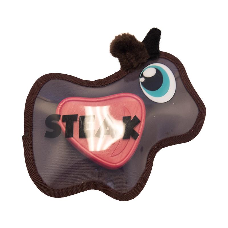 Outward Hound Squeak Seez Cow Brown