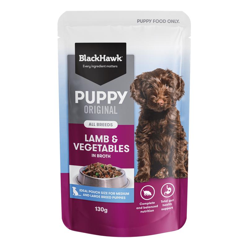 Black Hawk Wet Dog Food Puppy Lamb and Vegetables