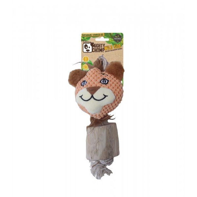 FurKidz Mighty Chomp Safari Coffee Wood with Rope 25cm