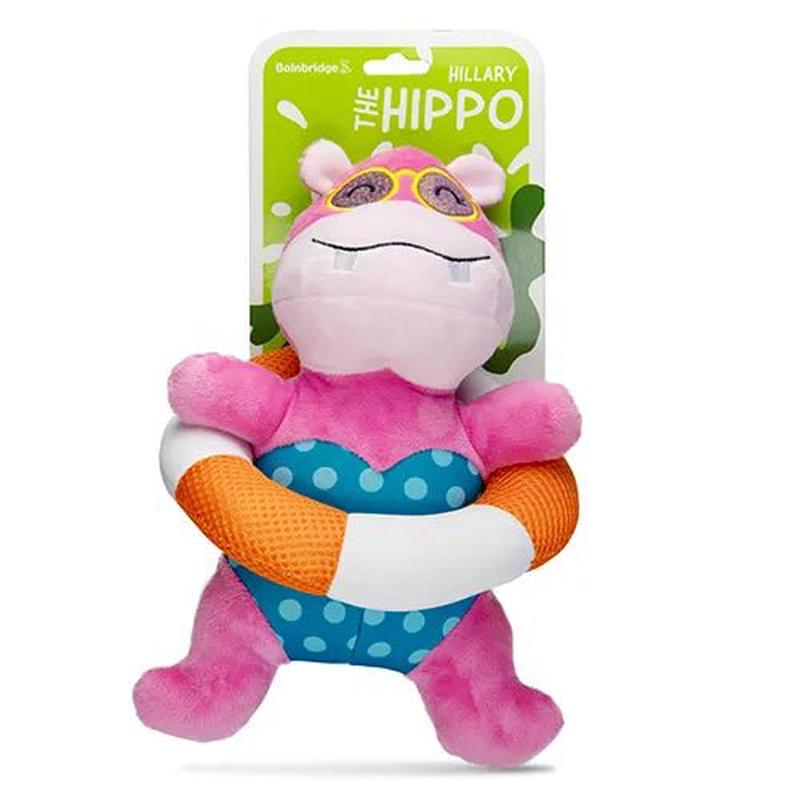 Hillary The Hippo Splash Critters Dog Toy