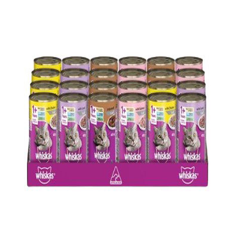 Whiskas Wet Cat Food Mixed Variety Cans 24x400g